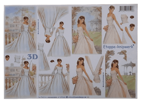 Beautiful Brides 3D Decoupage By Le Suh