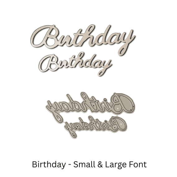 Birthday - Large and Small Die By Britannia Dies