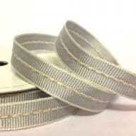 Centre Stitch Ribbon - Silver