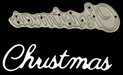Christmas Small Font Die By Britannia Dies