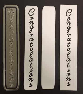 Congratulations - Cut In or Cut Out Die By Britannia Dies