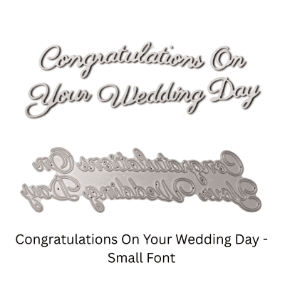 Congratulations On Your Wedding Day Die By Britannia Dies