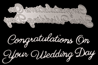 Congratulations On Your Wedding Day Die By Britannia Dies