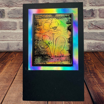 Dawn Macfie Craft Along 14/05/25 4pm Stamping On Mirror Card
