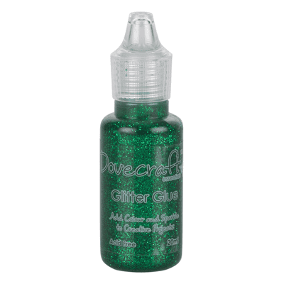 Dovecraft Forest Green Glitter Glue 20ml