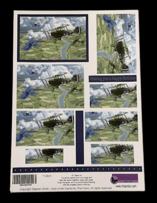 Fighter Planes 3D Stackers By Tina and Co 1 Sheet
