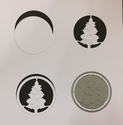 Fir Tree - Cut In or Cut Out Dies By Britannia Dies