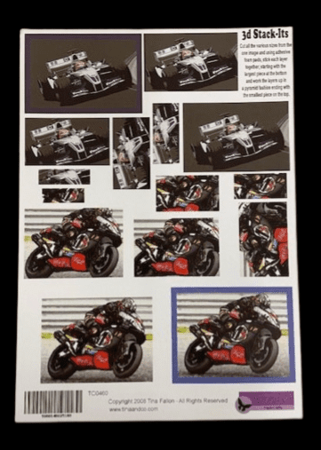 Formula One Car & Motorbike 3D Stackers By Tina and Co - BOGOF