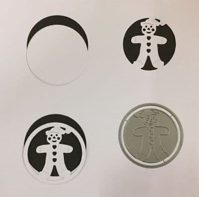 Gingerbread Man - Cut In or Cut Out Dies By Britannia Dies