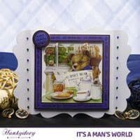 Good Morning Mr Bear - It's A Man's World Luxury Topper Set By Hunkydory