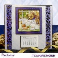 Good Morning Mr Bear - It's A Man's World Luxury Topper Set By Hunkydory