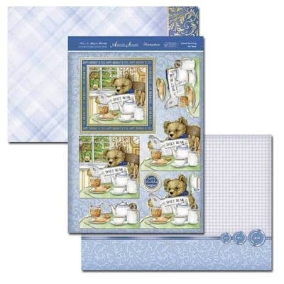 Good Morning Mr Bear - It's A Man's World Luxury Topper Set By Hunkydory
