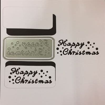 Happy Christmas - Cut In or Cut Out Dies By Britannia Dies