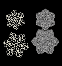 Heart Snowflakes Dies By Britannia Dies