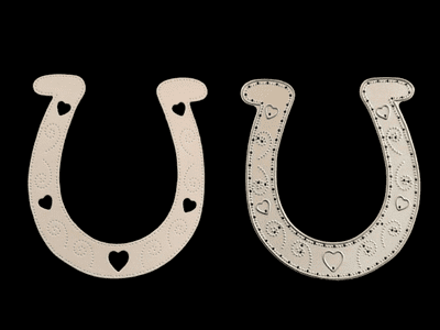 Horseshoe Wedding Die By Britannia Dies
