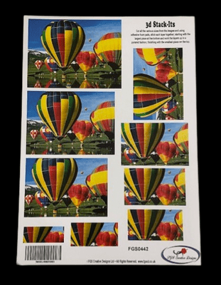 Hot Air Balloon 3D Stackers By FGS Creative Designs - BOGOF