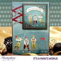 Just Fore You - It's A Man's World Luxury Topper Set By Hunkydory