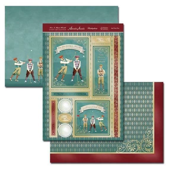 Just Fore You - It's A Man's World Luxury Topper Set By Hunkydory