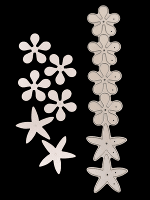 Large Multi-flower Rose Die By Britannia Dies