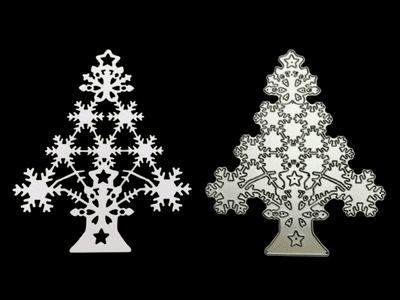 Large Snowflake Christmas Tree Die By Britannia Dies