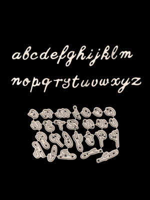Lowercase Alphabet Dies By  Britannia Dies