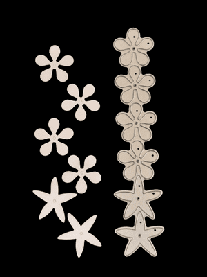 Medium Multi-flower Rose Die By Britannia Dies