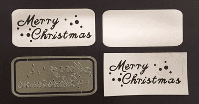 Merry Christmas - Cut In or Cut Out Dies By Britannia Dies