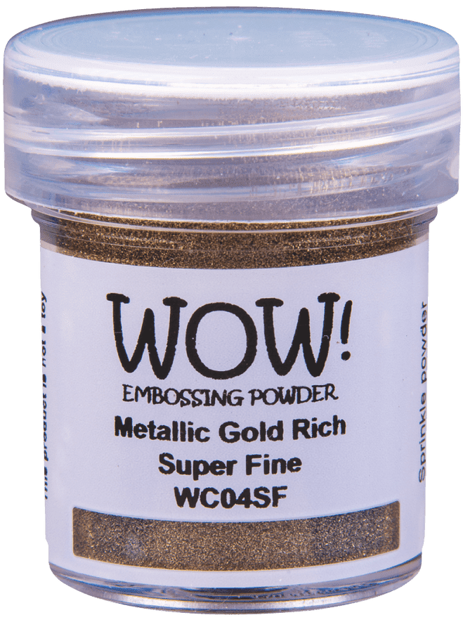 Metallic Gold Rich Super Fine Wow Embossing Powder 15ml