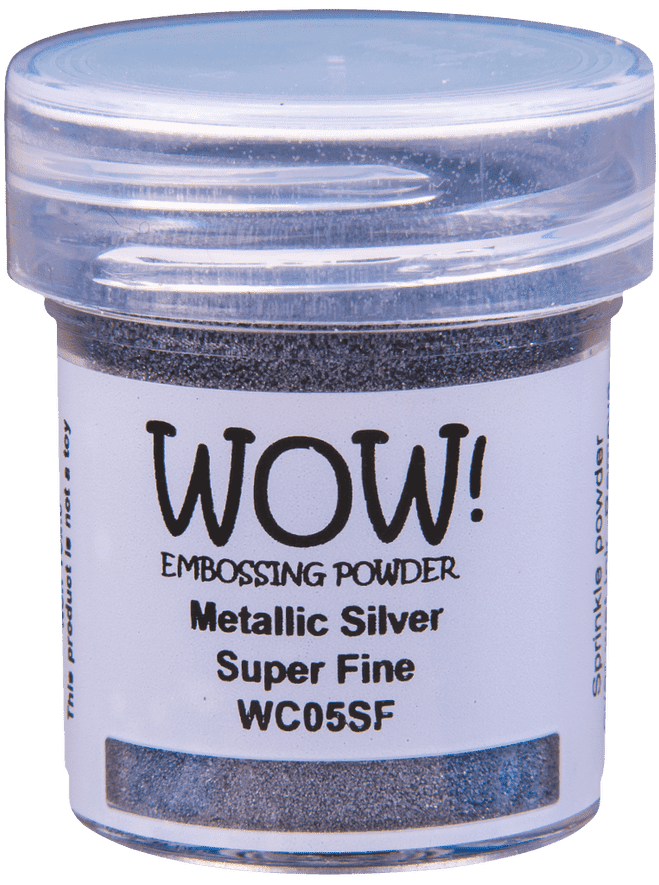 Metallic Silver Super Fine Wow Embossing Powder 15ml