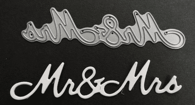 Mr & Mrs - Large Font By Britannia Dies
