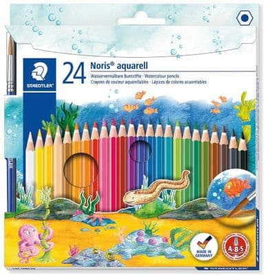 Noris Aquarell 24 Watercolour Pencils By Staedtler
