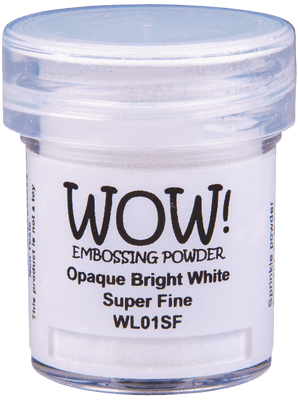 Opaque Bright White Super Fine Wow Embossing Powder 15ml