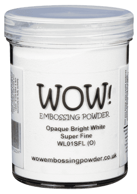Opaque Bright White Super Fine Wow Embossing Powder 160ml