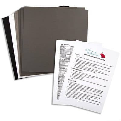 Pink Frog Crafts 12 Inch Memory Folio Kit - Monochrome