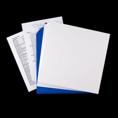 Pink Frog Crafts 12 Inch Memory Folio Kit - True Blue & True White