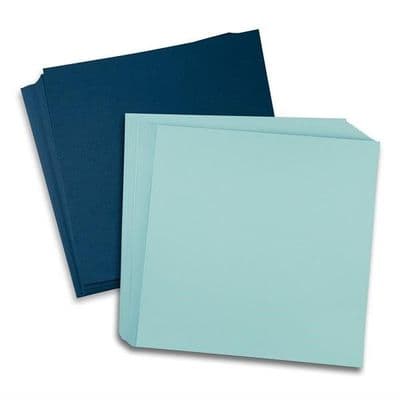 Pink Frog Crafts 12 Inch Memory Folio Kit - True Light Blue & True Dark Blue
