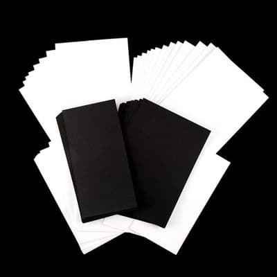 Pink Frog Crafts 6 Inch Memory Book Kit - True Black & True White