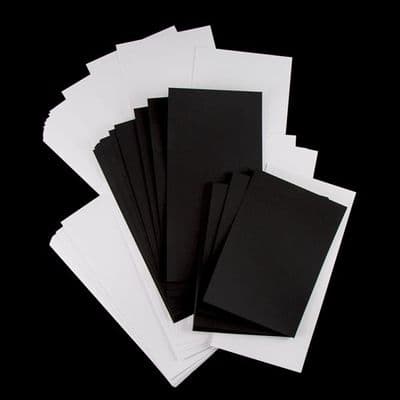 Pink Frog Crafts 8 Inch Memory Book Kit - True Black & True White