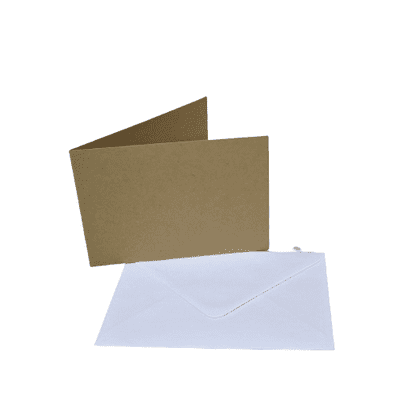 Pink Frog Crafts C6 Landscape Kraft Card Cards & Envelopes 20 Pack