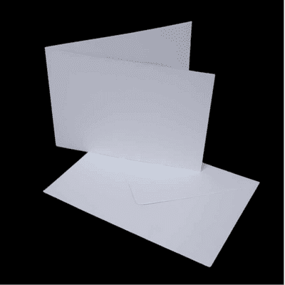 Pink Frog Crafts C6 Landscape Super Smooth Cards & Envelopes 20 Pack