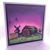 Pink Frog Crafts Country Scenes A5 Clear Stamp Set