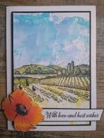 Pink Frog Crafts Country Scenes A5 Clear Stamp Set