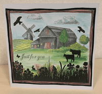 Pink Frog Crafts Country Scenes A5 Clear Stamp Set