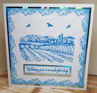 Pink Frog Crafts Country Scenes A5 Clear Stamp Set