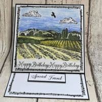 Pink Frog Crafts Country Scenes A5 Clear Stamp Set