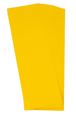 Pink Frog Crafts Daffodil Yellow Flower Making Paper 140gsm 20 Strips