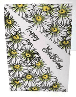 Pink Frog Crafts Daisies A5 Clear Stamp Set