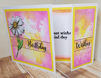 Pink Frog Crafts Daisies A5 Clear Stamp Set