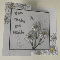 Pink Frog Crafts Daisies A5 Clear Stamp Set