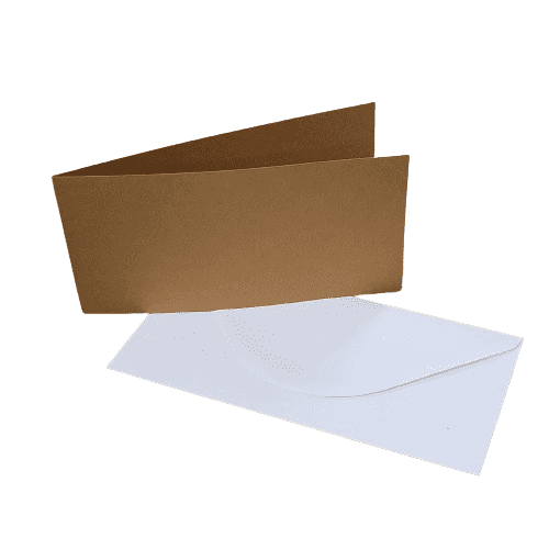 Pink Frog Crafts DL Landscape Kraft Cards & Envelopes 20 Pack